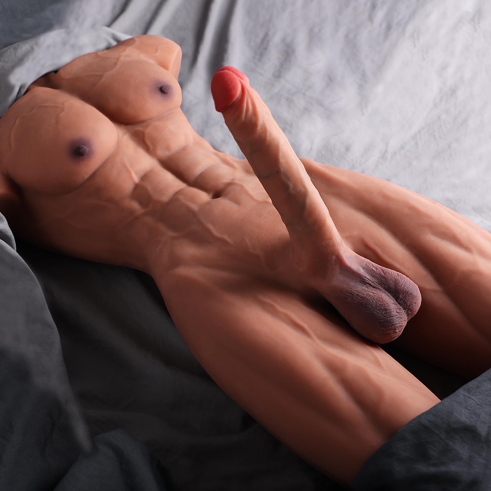35LB Male Sex Doll with Big Penis for Women, Huge Dildo Torso Sex Doll with Realistic Anal Hole for Gay Men, Adult Sex Toy Half Body with Muscle Abs and Legs for Felmale: 35LB Male Sex Doll with Big Penis for Women, Huge Dildo Torso Sex Doll with Realistic Anal Hole for Gay Men, Adult Sex Toy Half Body with Muscle Abs and Legs for Felmale