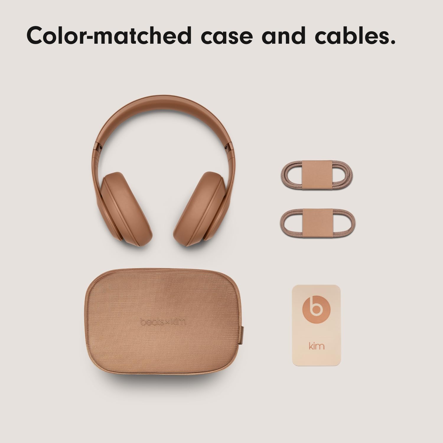 Beats Studio Pro x Kim Kardashian - Bluetooth Noise Cancelling Headphones with AppleCare+ (2 Years) - Moon: Dune Studio Pro With AppleCare+ (2 Years)