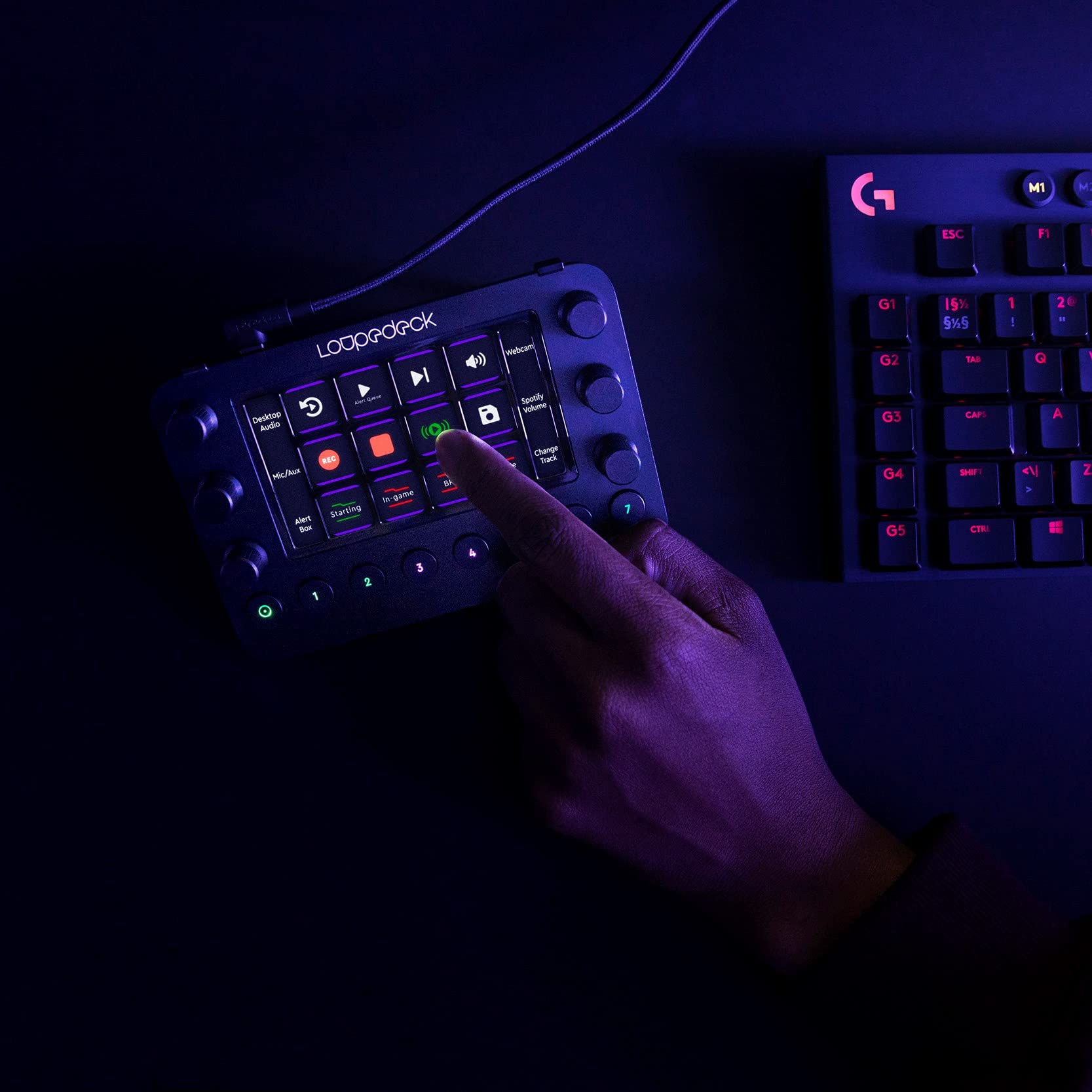 Loupedeck Live – The Custom Console for Live Streaming, Photo and Video Editing with Customizable Buttons, Dials and LED Touchscreen