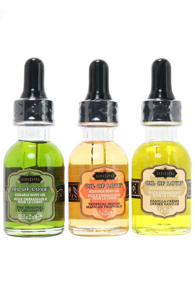 Kama Sutra Oil of Love - The Collection Set - Includes 6 Oil of Love .75 fl oz/22 ml