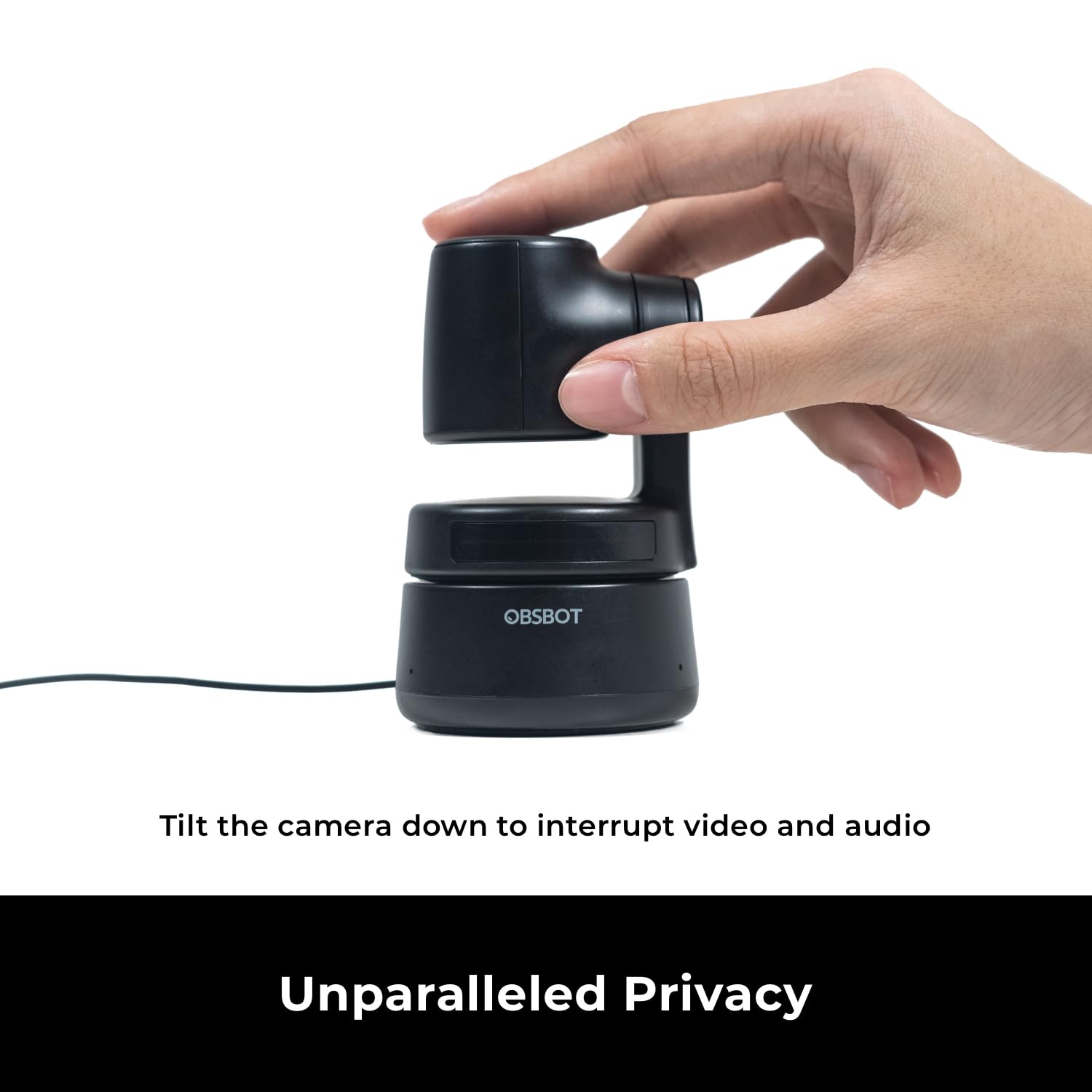OBSBOT Tiny 2 Webcam 4K Voice Control PTZ, AI Tracking Multi-Mode & Auto Focus, Web Camera with 1/1.5" Sensor, Gesture Control, 60 FPS, HDR Light Correction, Webcam for PC, Streaming, Meeting, etc.: TINY 1080P