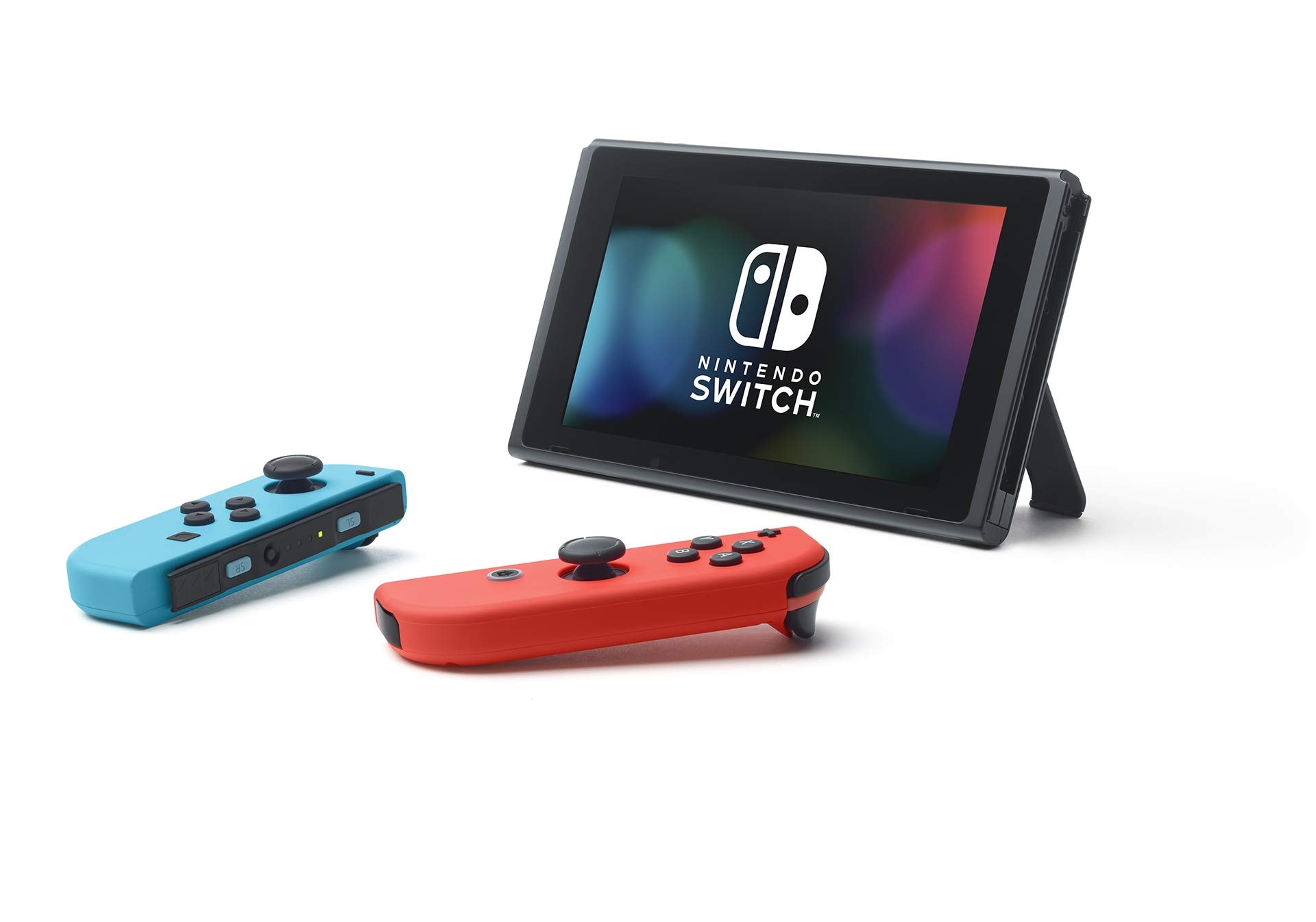 Nintendo Switch – OLED Model w/ Neon Red & Neon Blue Joy-Con: Neon Blue and Red