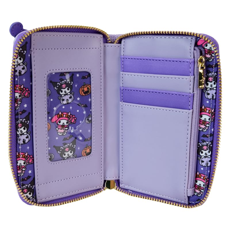 Loungefly Sanrio Kuromi and My Melody Halloween Zip Around Wallet