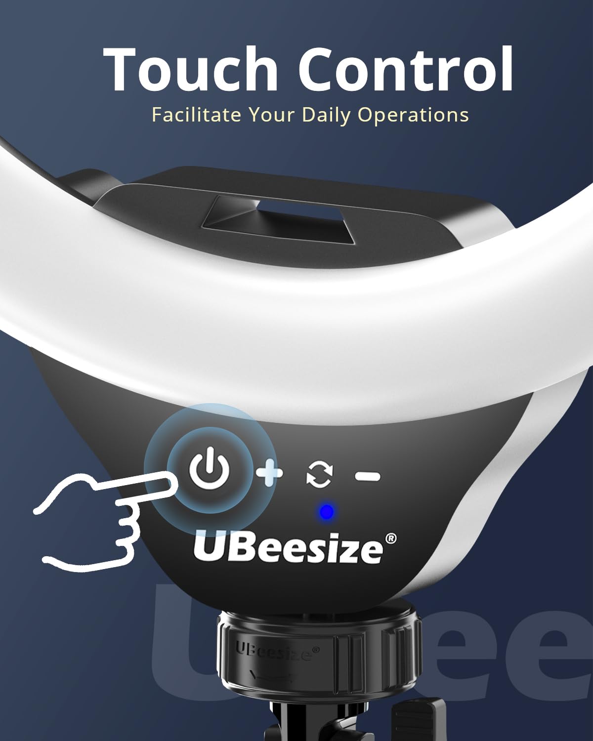 UBeesize 12'' Selfie Ring Light with 62’’ Tripod Stand for Video Recording, Live Streaming(YouTube, Instagram, TIK Tok), Compatible with Phones, Cameras and Webcams: White,Warm,Daylight Black