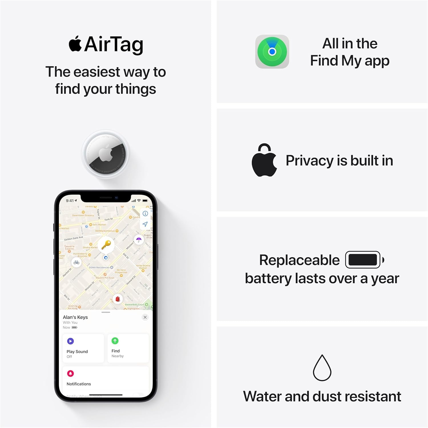Apple AirTag 4 Pack: Apple AirTag 4 Pack