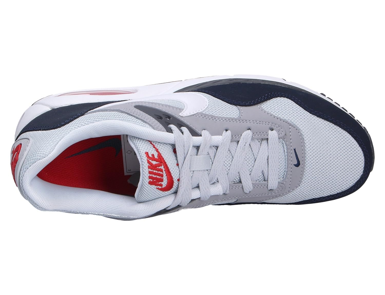NIKE Men's Sneakers Running Shoes: 8 Pure Platinum White Dark Blue Cherry