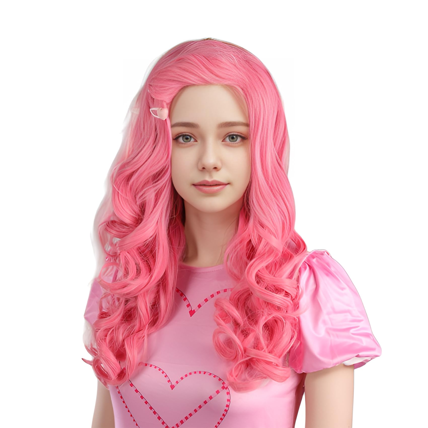 MUPUL Purple Short Wig Cosplay Short Bob Wig Purple Halloween Costume Wigs For Women: Pink / Curly