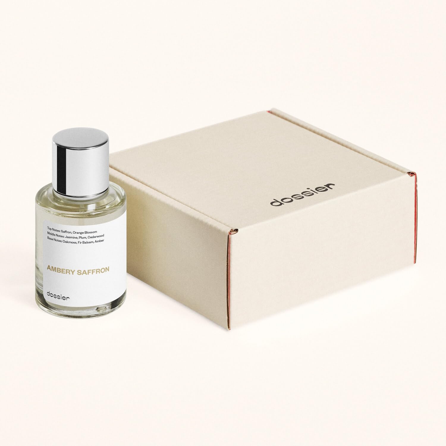 Dossier - Ambery Saffron - Eau de Parfum - Inspired by MFK's B.accarat R.ouge 5.40 - Vegan, Unisex Perfume Spray - 3.4 Fl Oz (100ml)