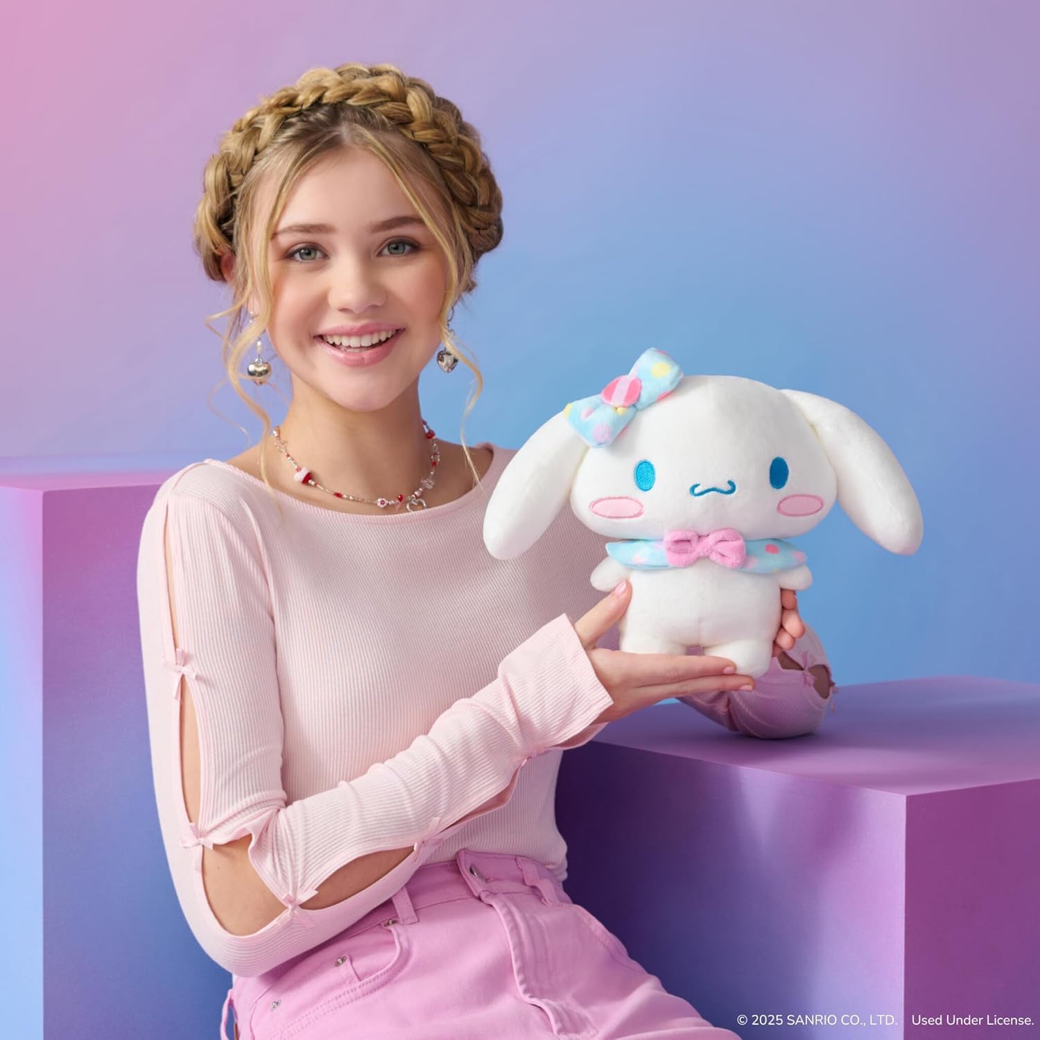 Jazwares Hello Kitty and Friends - 8-Inch  Candy Wonderland Plush - Officially Licensed Sanrio Product from Ages 6+: Cinnamoroll