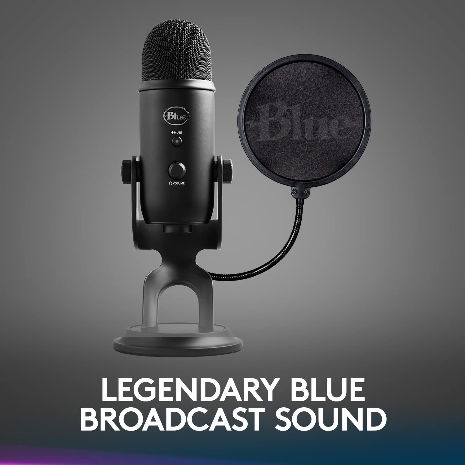 Logitech Creators Blue Yeti USB Microphone for Gaming, Streaming, Podcast, YouTube, Discord, PC, Studio Sound, Plug & Play-Blackout: Blue Yeti Game Streaming Kit with Yeti USB Gaming, Podcast Mic, Pop Filter, PC/Mac/PS5 + G733 Lightspeed Wireless Gaming Headset with Suspension Headband, Lightsync RGB, and PRO-G audio - Blackout
