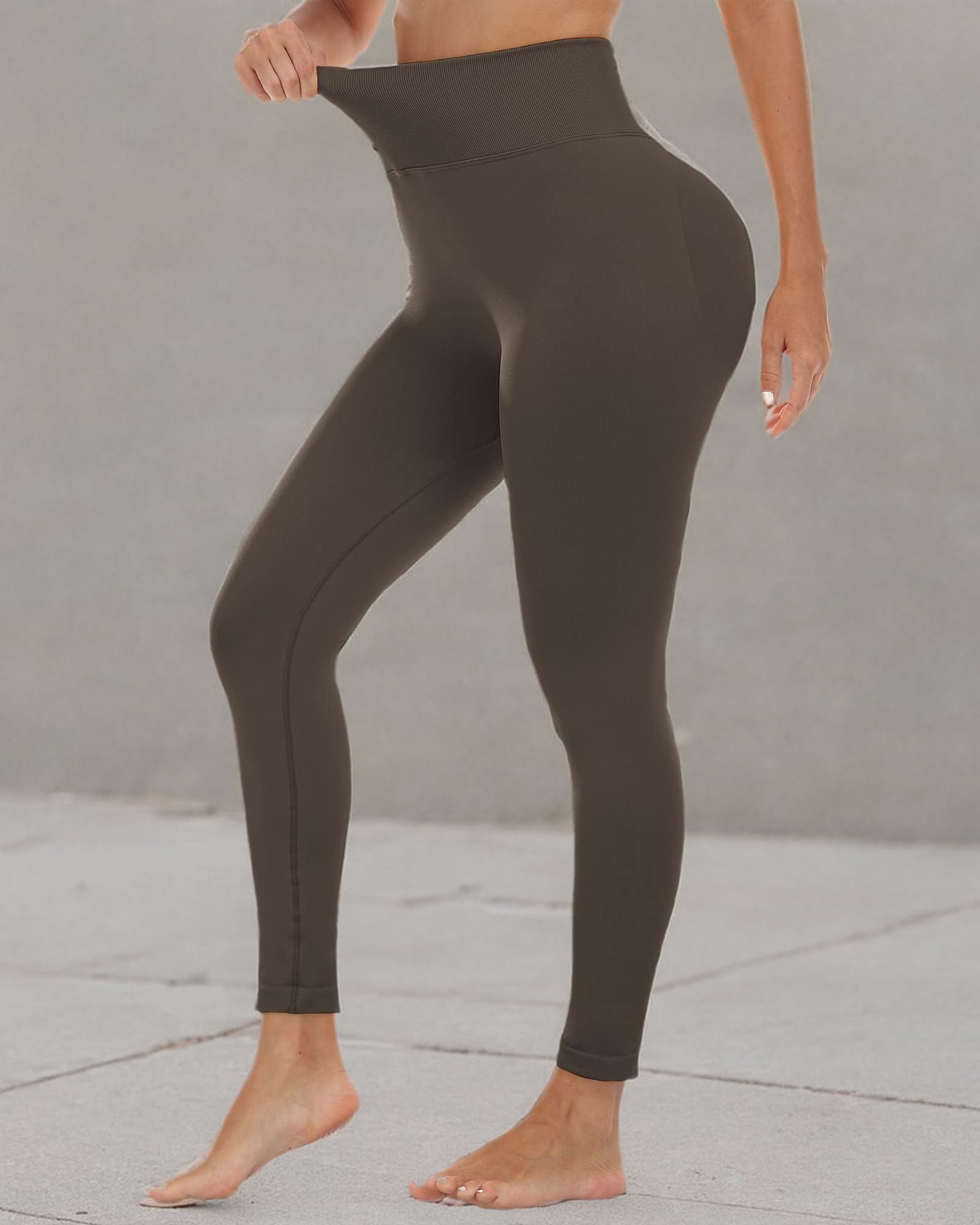 SALSPOR Workout Leggings for Women, Butt Lifting Gym Scrunch Butt Seamless Leggings thumbnail 7