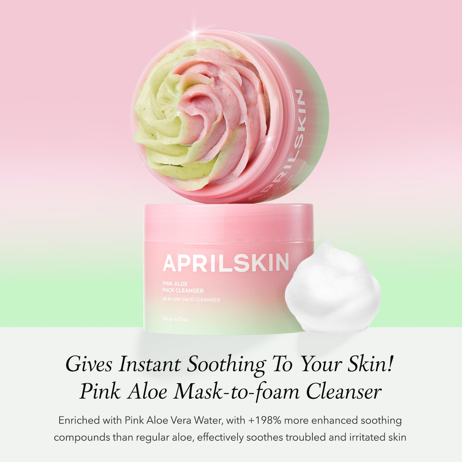 APRILSKIN Pink Aloe Facial Polish Cleanser | Gentle Exfoliation with Mungbean & Soybean Scrub | Removes Waterproof Makeup & Sunscreen | Non-Comedogenic Cleanser for All Skin Types | Korean Skincare: APRILSKIN Pink Aloe Facial Polish Cleanser | Gentle Exfoliation with Mungbean & Soybean Scrub | Removes Waterproof Makeup & Sunscreen | Non-Comedogenic Cleanser for All Skin Types | Korean Skincare