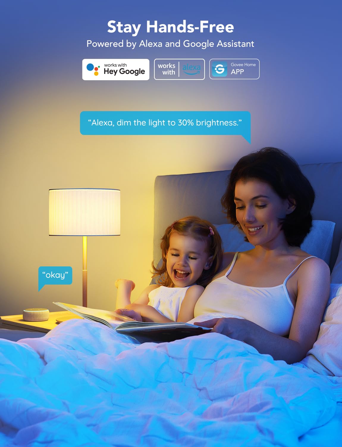 Govee Smart Light Bulbs 100 Lumens, Color Changing Light Bulbs RGBWW Dimmable, Works with Alexa & Google Assistant, Color Lights Bulb, 12W 85W Equivalent A19 LED Bulbs for Bedroom Living Room, 2 Pack: 2
