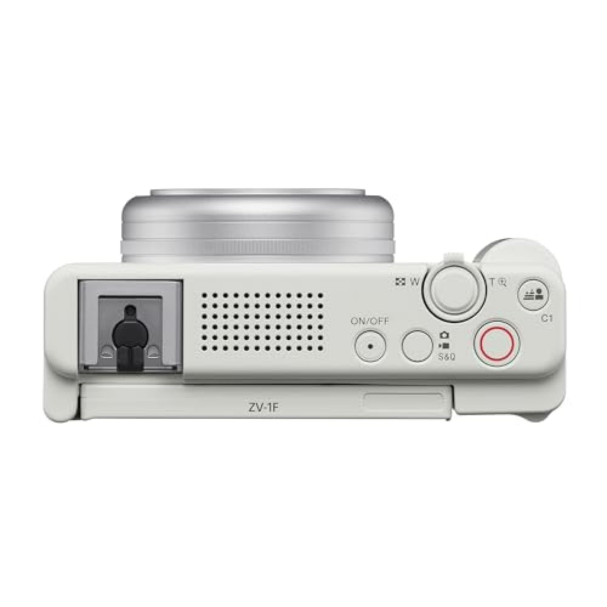 Sony ZV-1F Vlog Camera for Content Creators and Vloggers White: White Camera Only