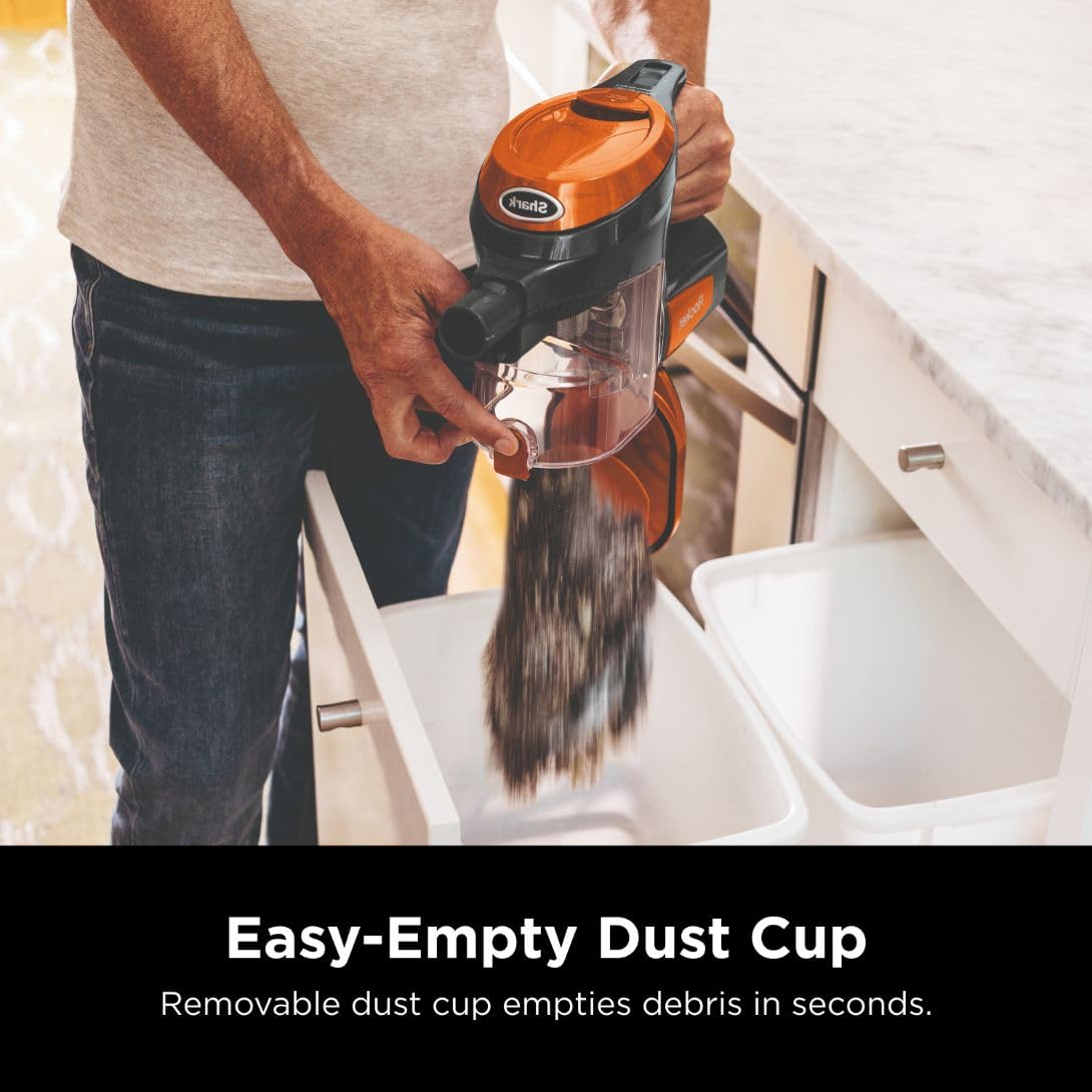 Shark HV371  DLX Corded Stick, Removable Hand Vacuum, Advanced Swivel Steering, XL Cup, Crevice Tool, Upholstery Tool & Anti-Allergen Dust Brush, Fuchsia, Capacity thumbnail 9