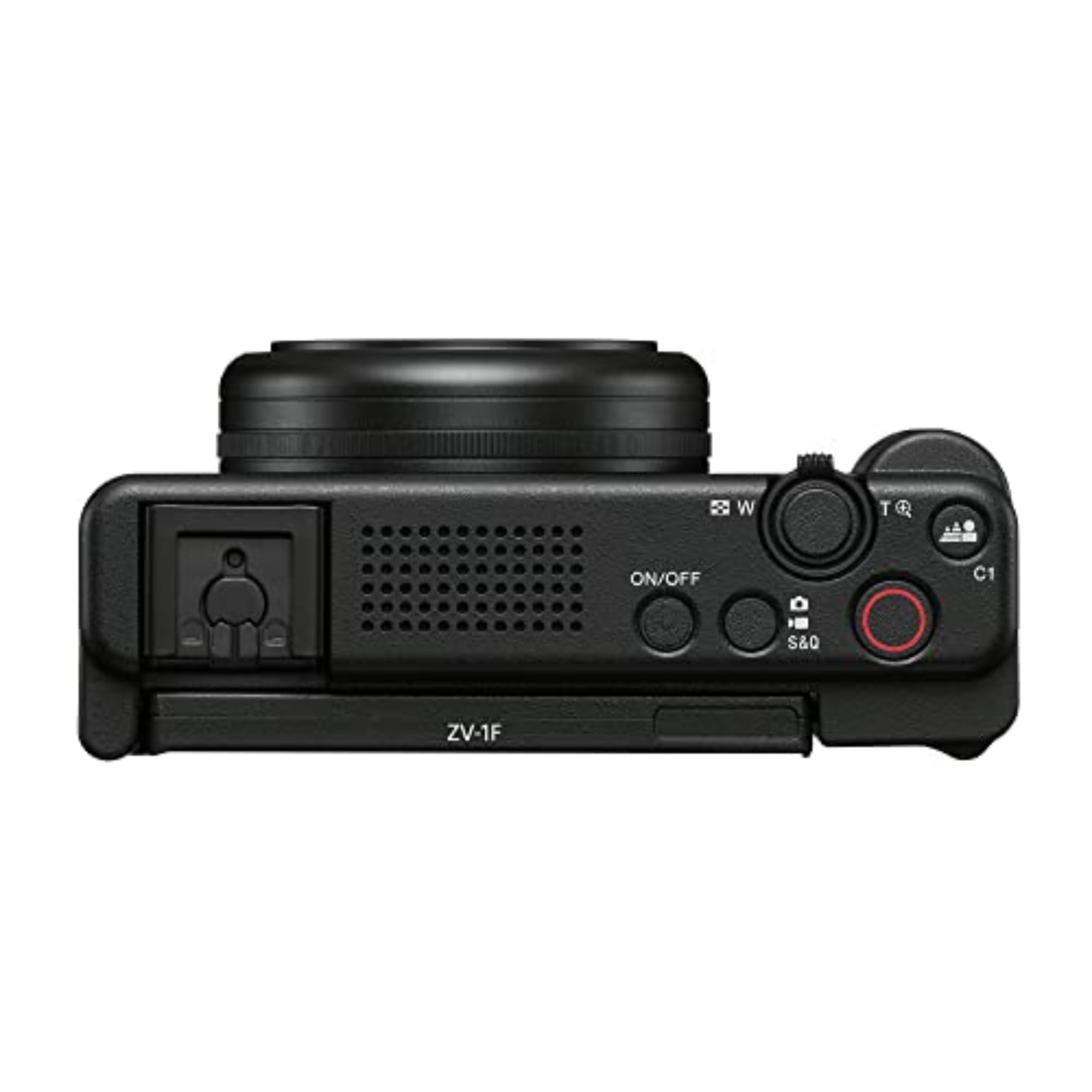 Sony ZV-1F Vlog Camera for Content Creators and Vloggers White: Black Camera Only