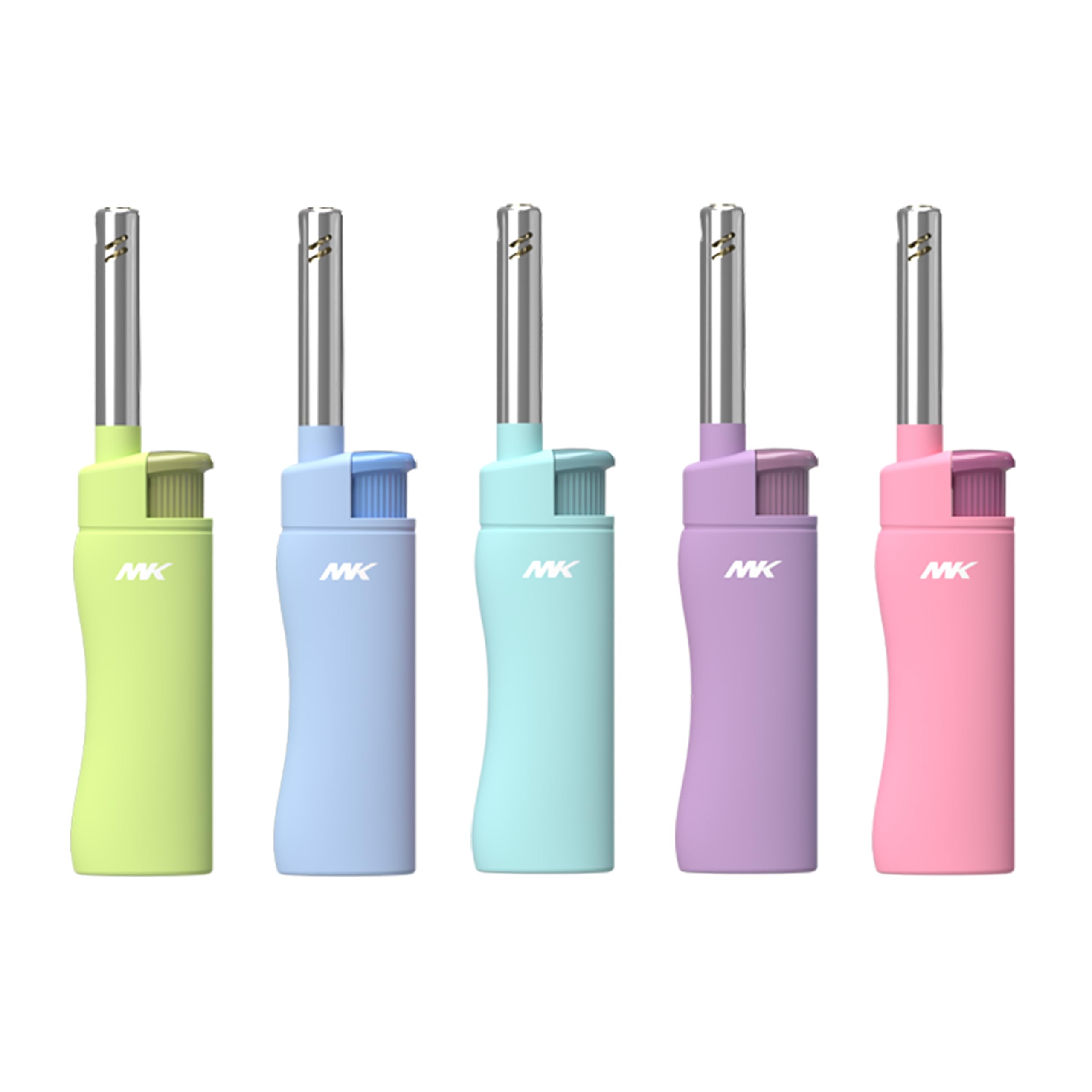 MK Lighter Candle Lighters, Windproof Flame, Ideal as Lighters for Candle, Camping Lighters, Outdoor, Butane Refillable (Charm-5PC): Harmony-4pc