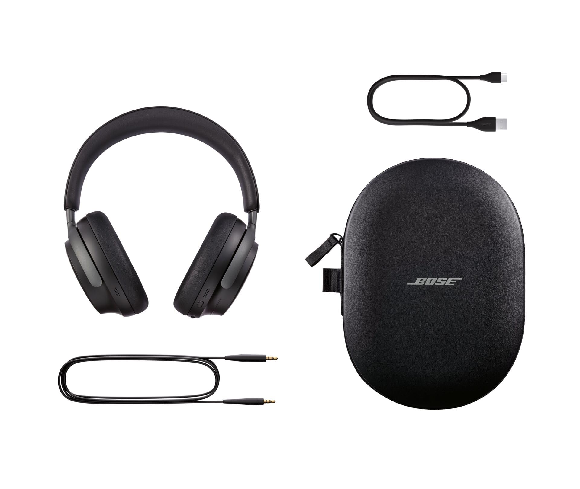 Bose QuietComfort Ultra Bluetooth Headphones, Wireless Headphones with Spatial Audio, Over Ear Noise Cancelling with Mic, Up to 24 Hours of Playtime,