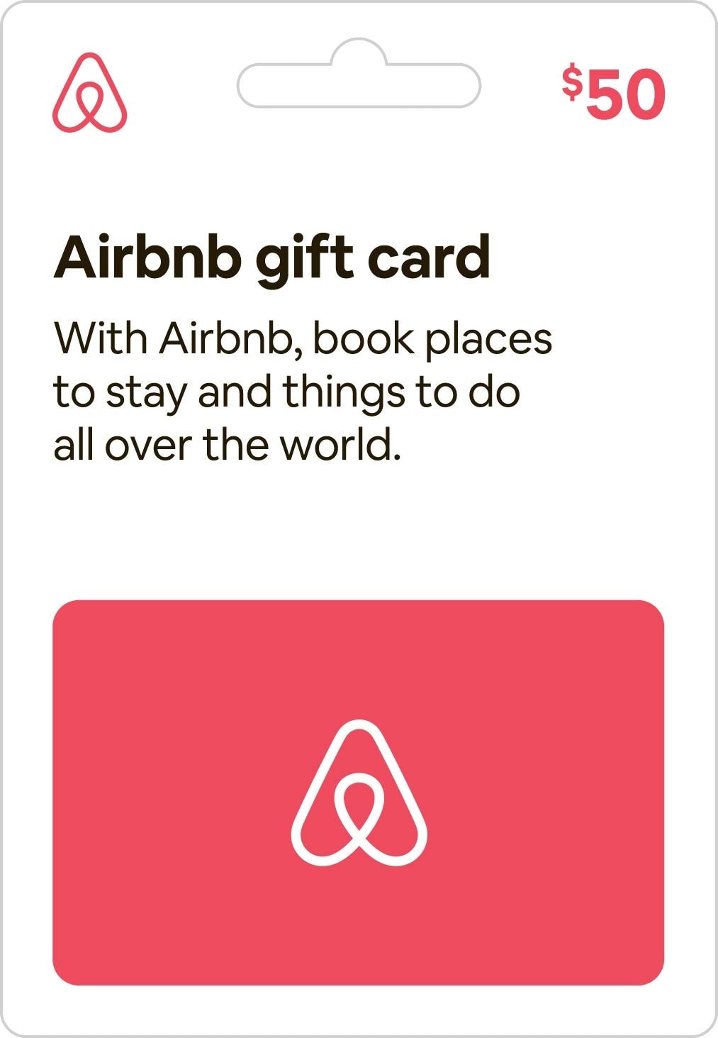 Airbnb Gift Card: 50 Traditional