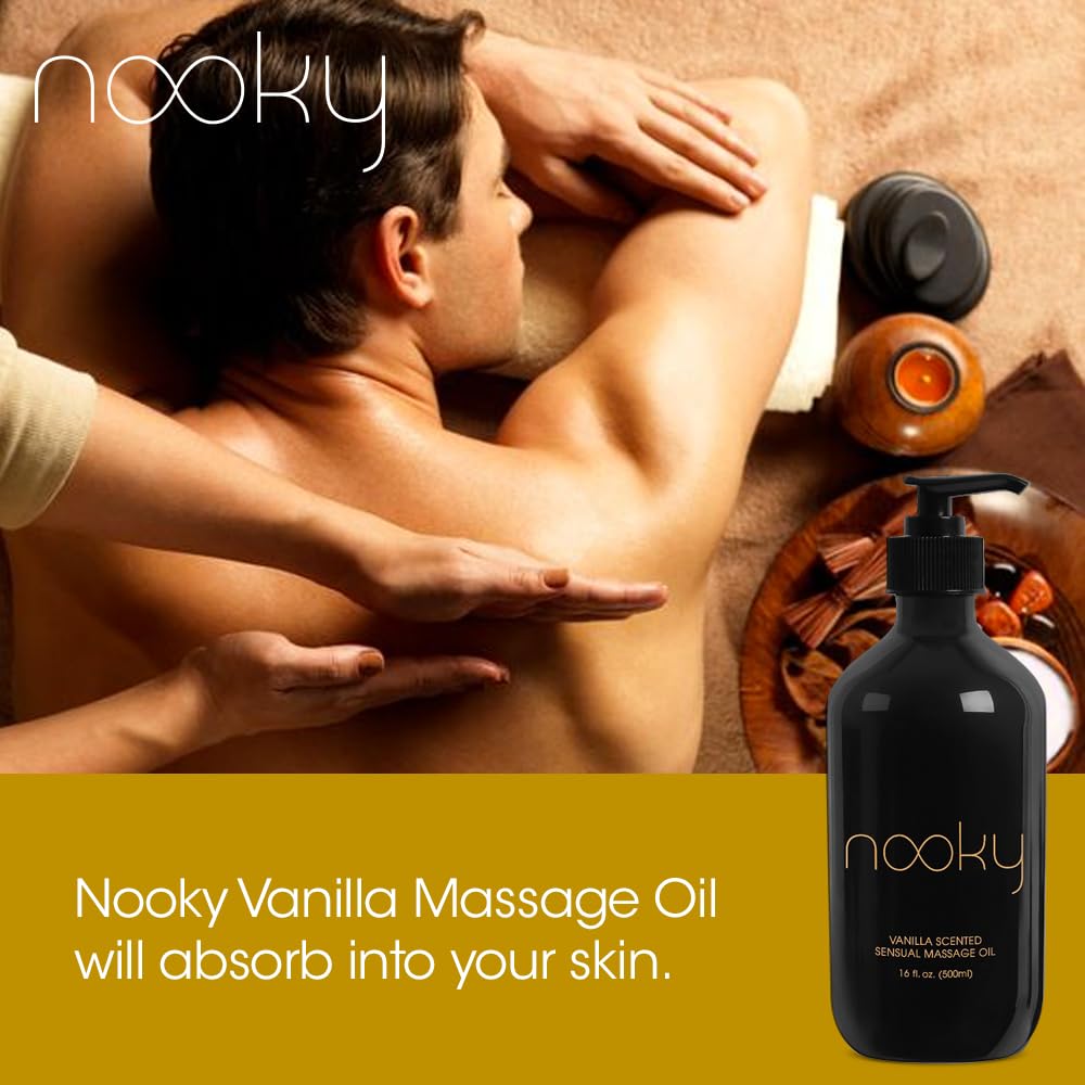 Nooky Vanilla Massage Oil with Fractionated Coconut Oil.16 Ounce: Nooky Vanilla Massage Oil with Fractionated Coconut Oil.16 Ounce