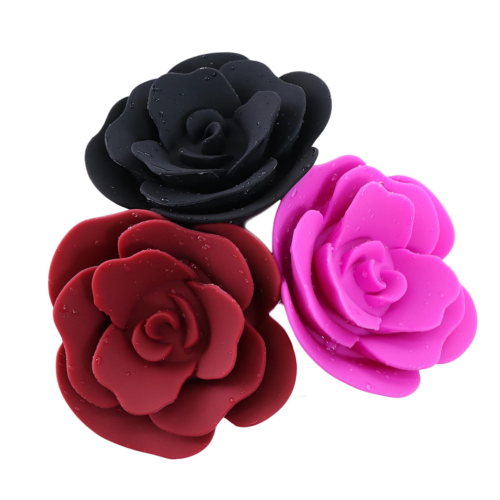 Anal Plug Training Sexy Shaped Butt Plugs Trainer Silicone Anal Plugs Beginners Starter for Men & Women: Black