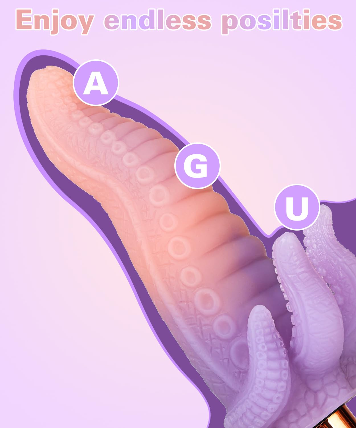 Tentacle Vibrator for Men Women - Mini Monster Vibrator with 10 Vibration Modes Body-Safe Flexible Silicone Bullet Clitoral Vibrators Stimulator G-spot Dildos Adult Sex Toys for Male Female Couple