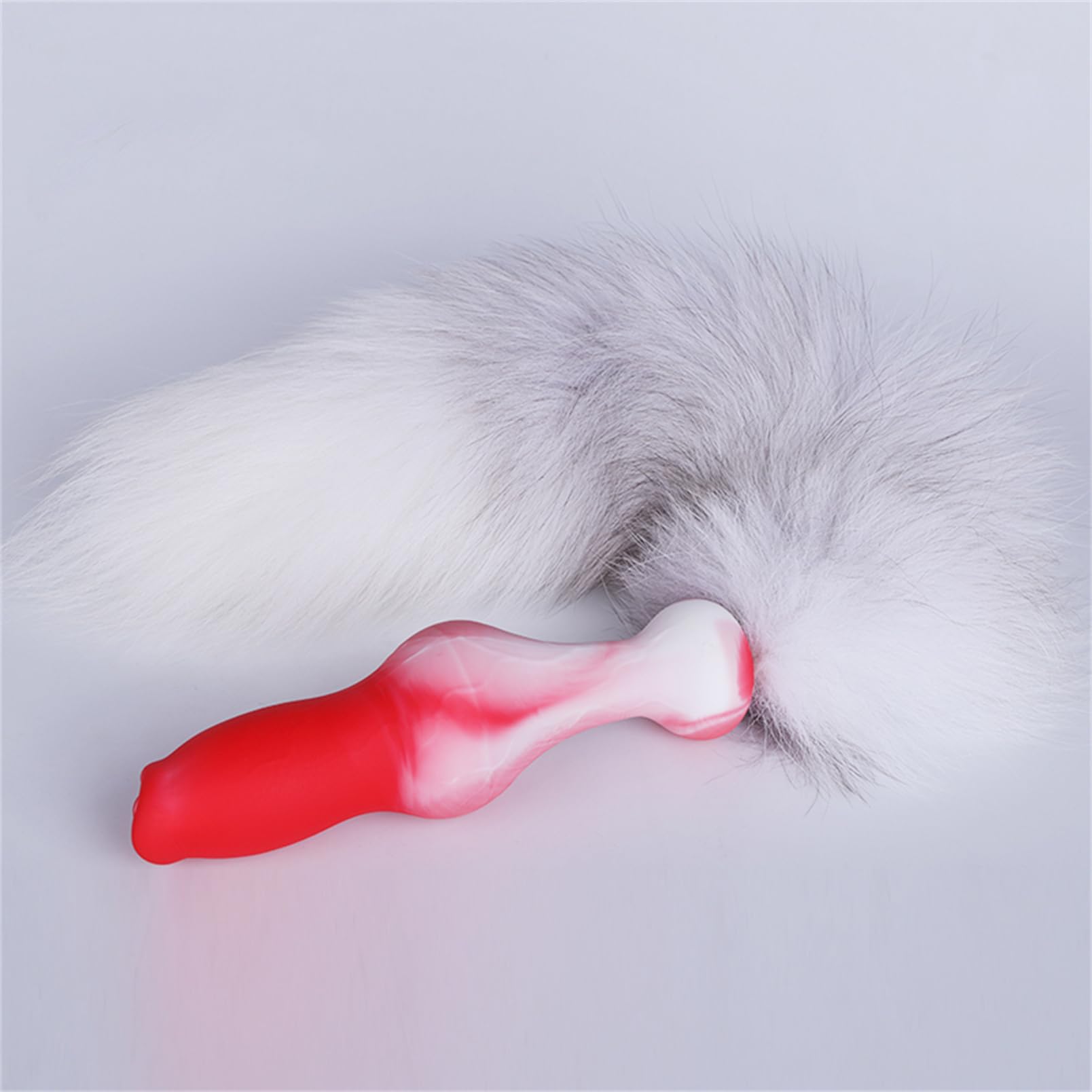 Youhitec Anal Sex Toy Silicone Dildo with Tail - Realistic Anal Dildo Butt Plug with Big Knot, Soft G Spot Dildo Huge Prostate Dildo Anal Dilator for Women/Men - 7.28in thumbnail 3