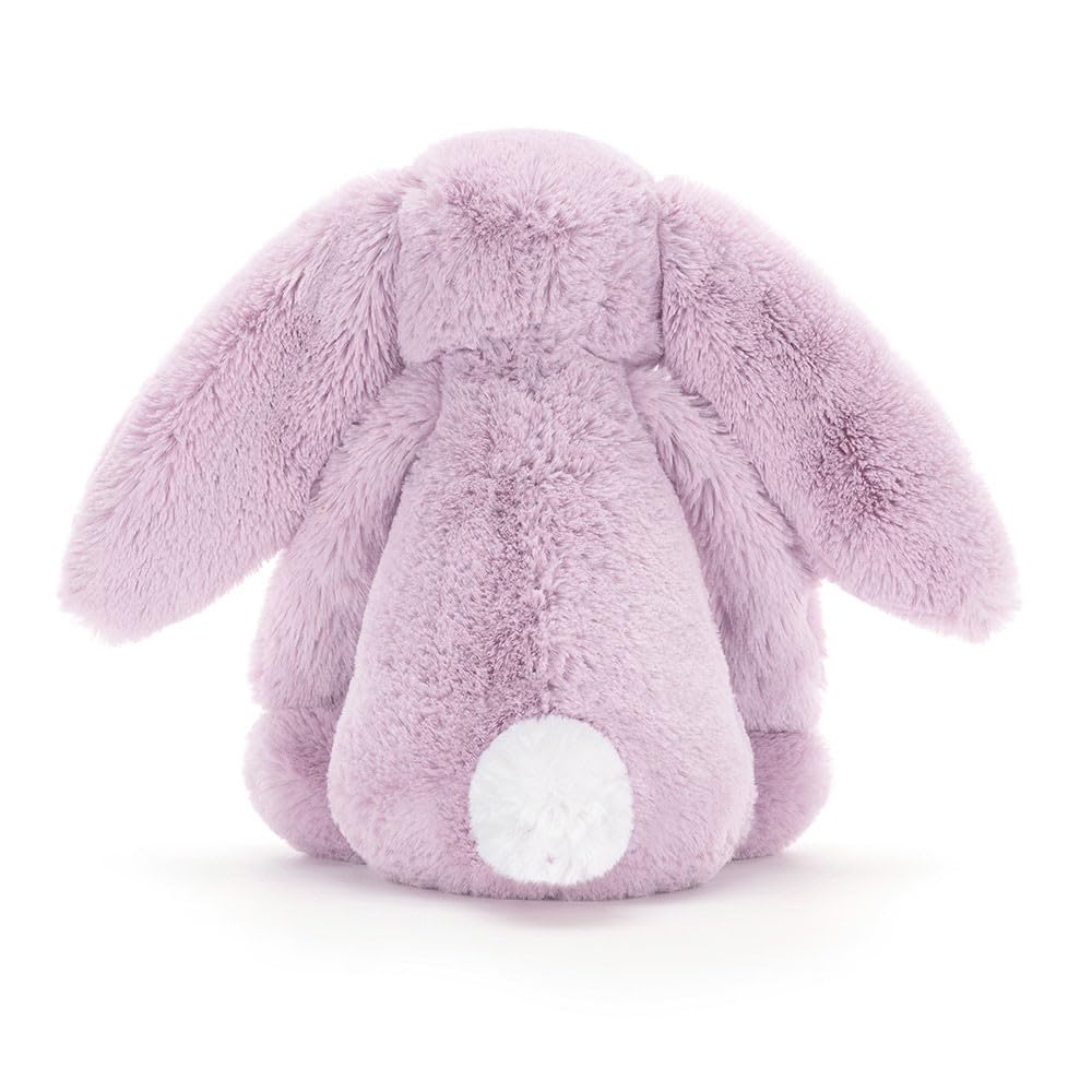 Jellycat Bashful Lilac Bunny Stuffed Animal, Medium 12 inches - Rabbit and Bunny Plush Toy - Classic Children's Gift