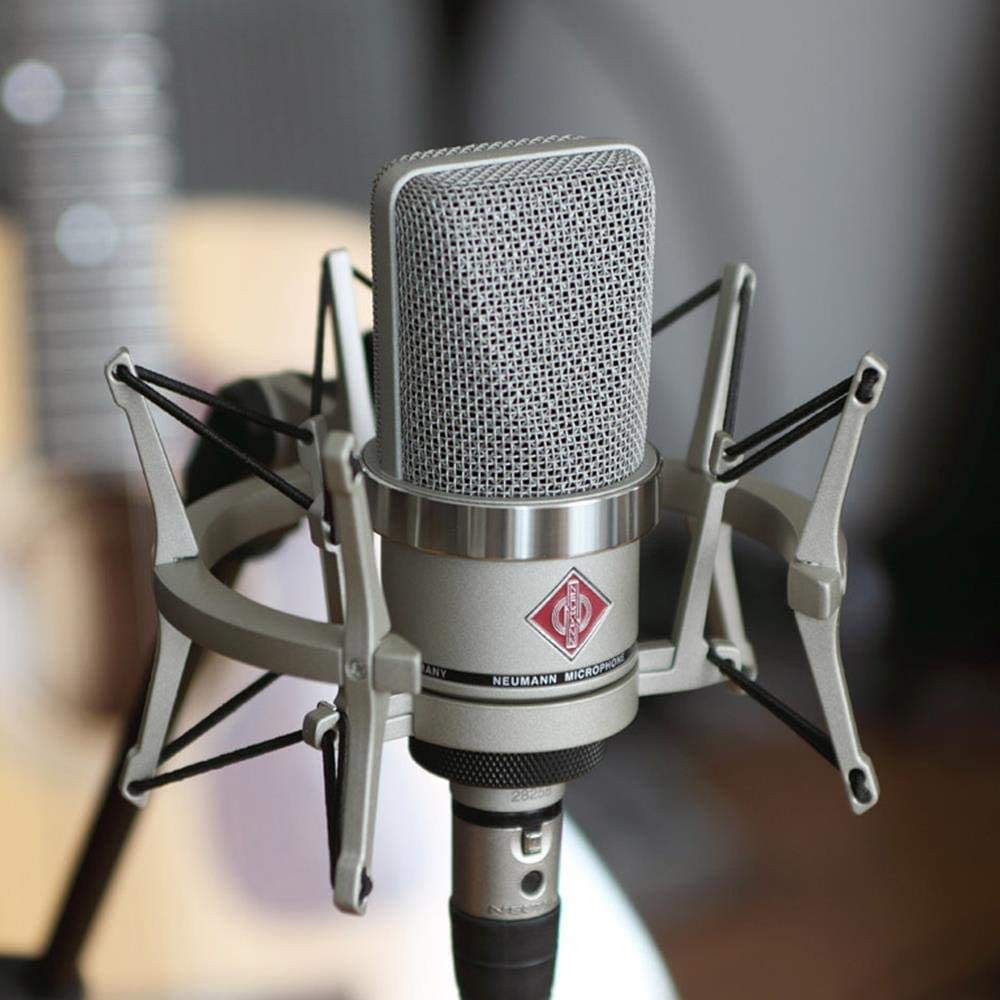 Neumann TLM 102 Studio Set - Cardioid Condenser Microphone Ideal for Home/Professional Studio Instrument Vocal Podcast Twitch recording - Nickel: Neumann TLM 102 Studio Set - Cardioid Condenser Microphone Ideal for Home/Professional Studio Instrument Vocal Podcast Twitch recording - Nickel