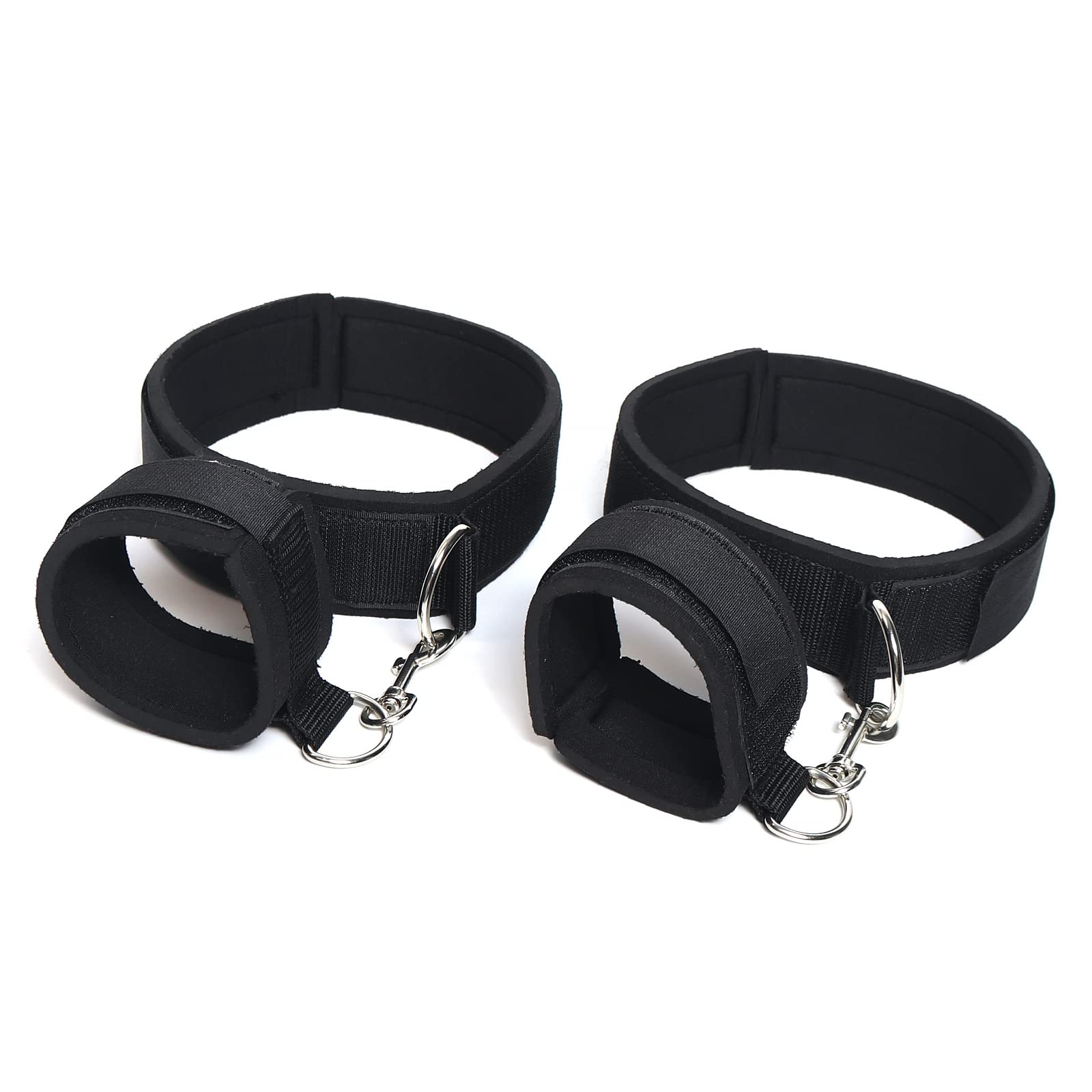 Sex Bondage Wrist & Thigh Cuffs BDSM Restraints Set, Sex Toys for Women with Adjustable Leg Straps Handcuffs for Couple Beginner SM Game Play: Wrist &amp; Thigh Cuffs