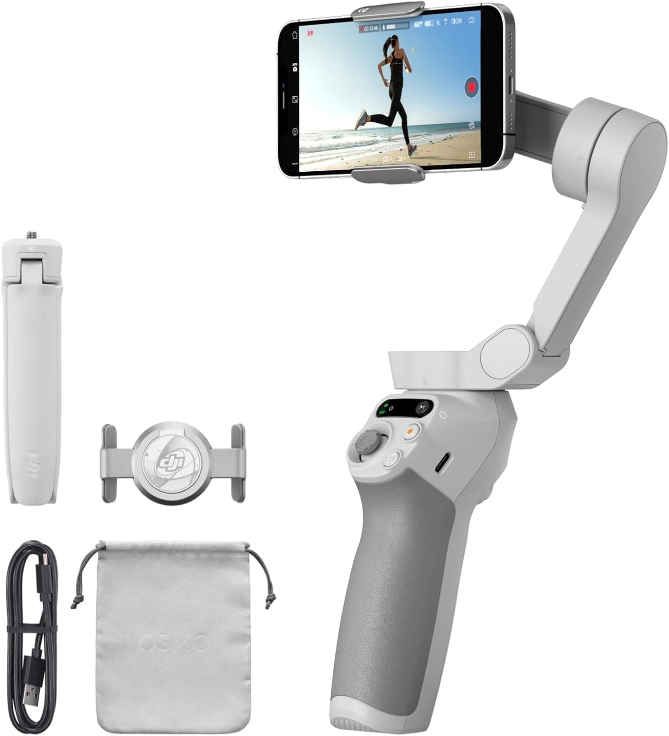 DJI Osmo Mobile SE, 3-Axis Phone Gimbal, Portable and Foldable, Gimbal Stabilizer for iphone, Andriod, ShotGuides, ActiveTrack 6.0, Vlogging Stabilizer for Youtube, TikTok, Travel - Image 1