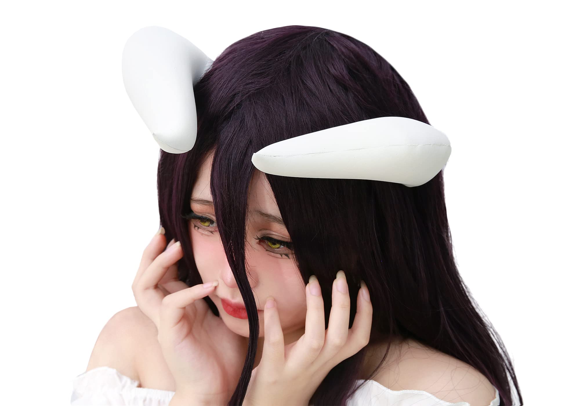C-ZOFEK White Cosplay  with Clips for Bowsette Cosplay Costume Halloween Accessory: Horns