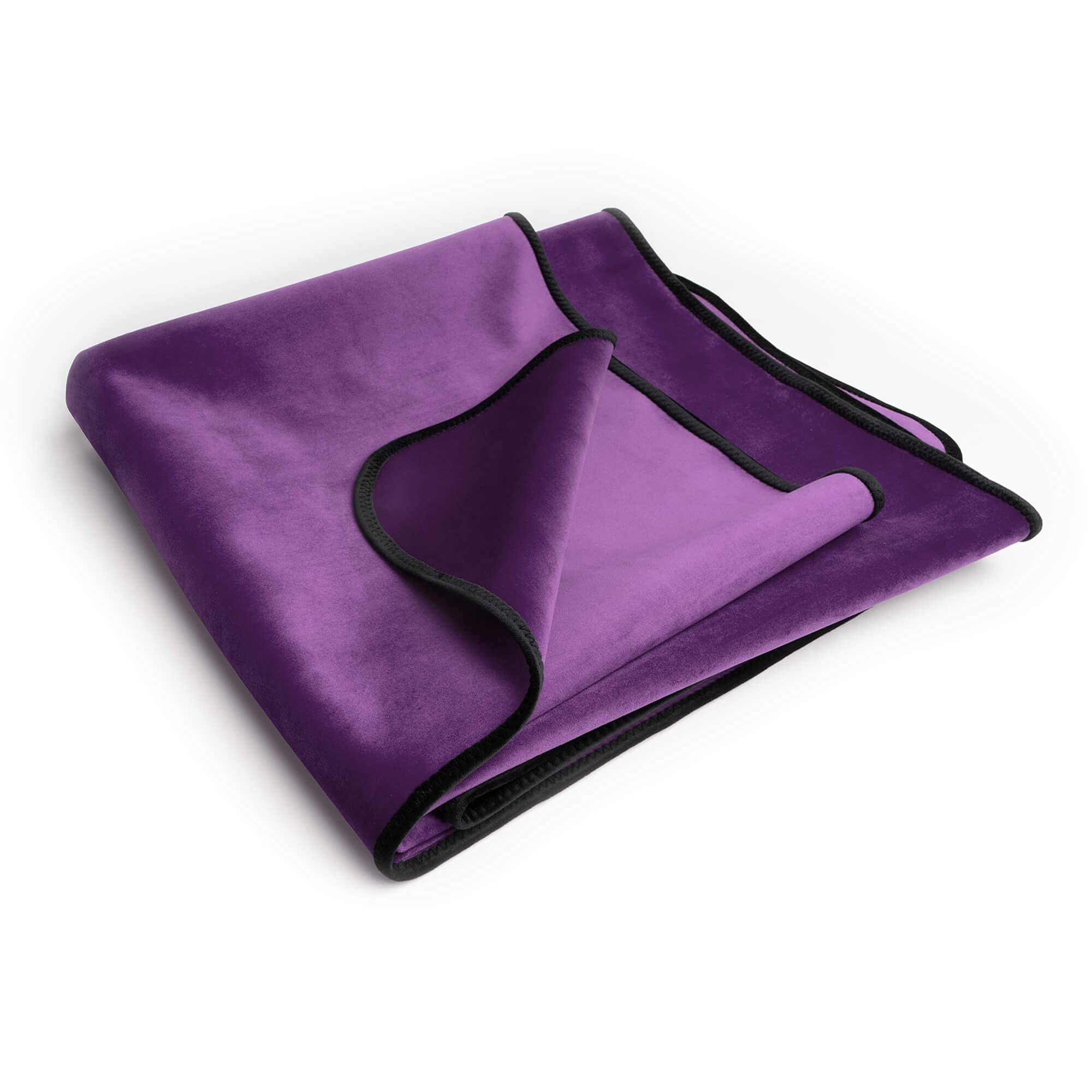Liberator Fascinator Throw - The Original Sex Blanket for Couples - Sensually Soft and Moisture Proof Machine Washable Squirt Blanket for Lovers - Regular Size -: Plum