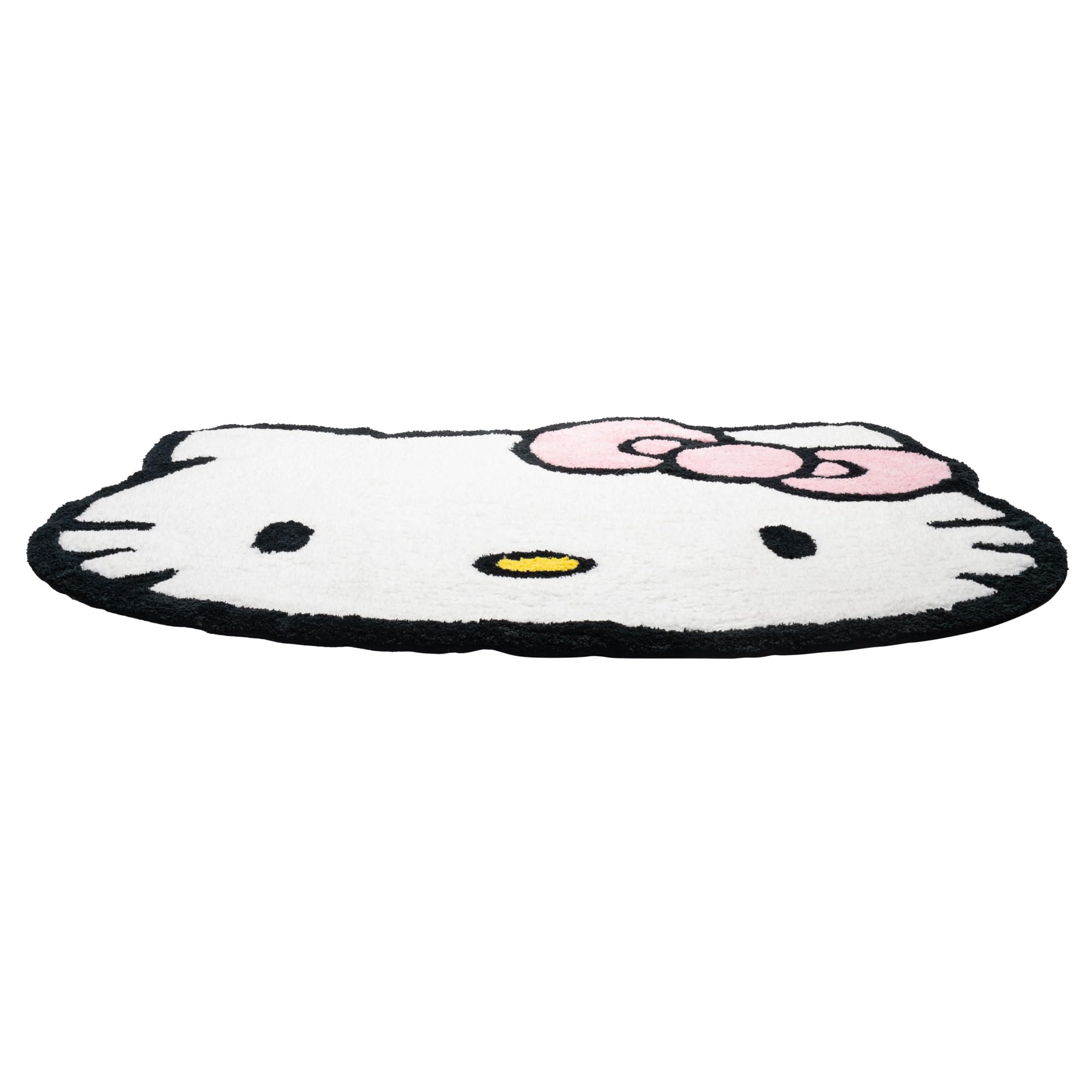 Jay Franco Hello Kitty Plush White Fluffy Accent Rug - 4 x 3 ft Area Rug for Bedroom or Living Room Decor