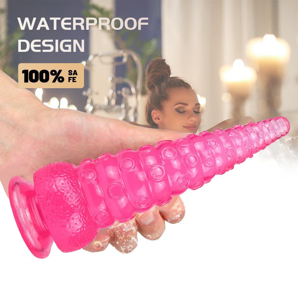 Octopus Tentacle Dildo Soft Realistic Dildo 6" Anal Plug Dildos Butt Plug Stimulator with Strong Suction Cup Anal Sex Toy Monster Silicone Prostate Massager for Women Men Adult Sex Play