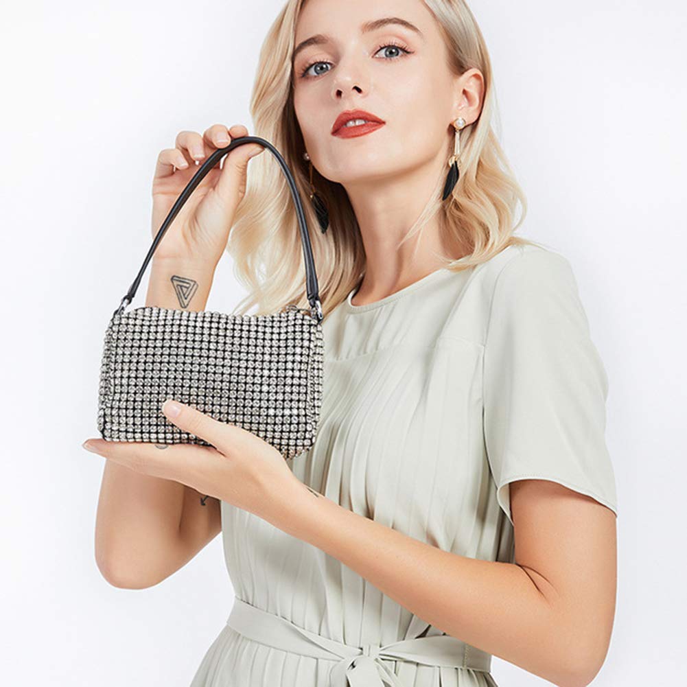 Bling Bling Crystals Evening Clutch Bag for Women Girls Sparkling Crossbody Bag Wedding Prom Party Club Purses Handbags: Bling Bling Crystals Evening Clutch Bag for Women Girls Sparkling Crossbody Bag Wedding Prom Party Club Purses Handbags