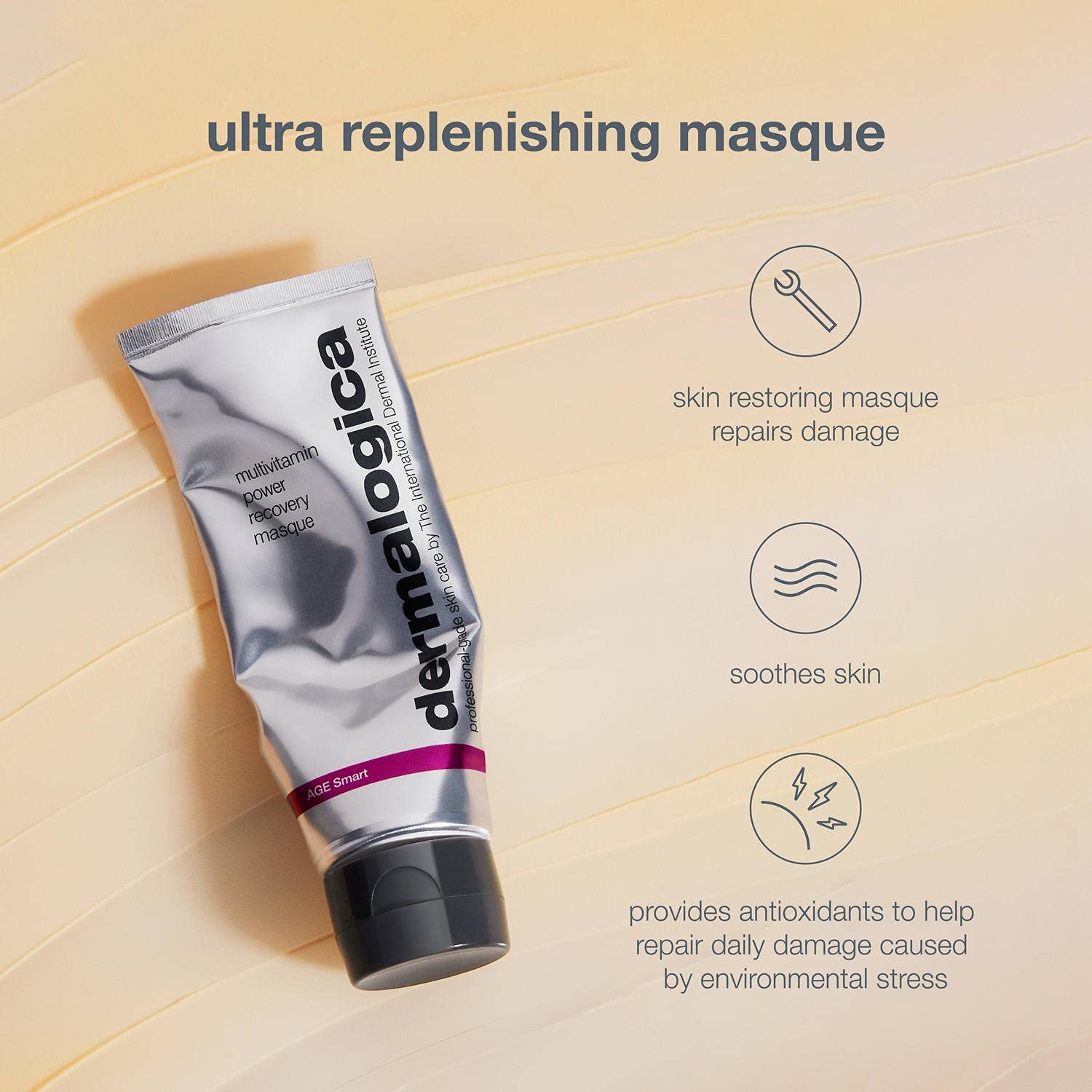 Dermalogica Multivitamin Power Recovery Masque (2.5 Fl Oz) Anti-Aging Face Mask with Vitamin C & Lactic Acid - Restore and Repair Damaged, Aging Skin: Dermalogica Multivitamin Power Recovery Masque (2.5 Fl Oz) Anti-Aging Face Mask with Vitamin C & Lactic Acid - Restore and Repair Damaged, Aging Skin