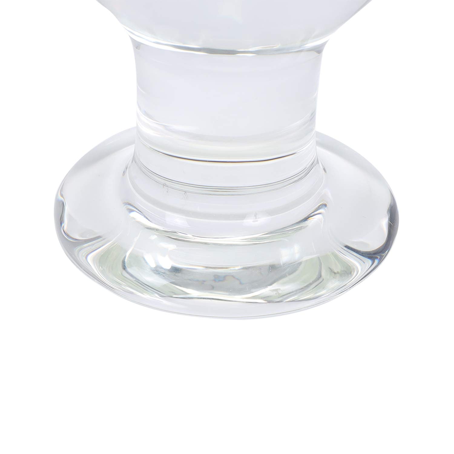 Epichao Huge Head Glass Butt Plug Crystal Anal Plug Bum Plug Bomb Plug Anal Trainer Anal Expander Training Sex Toy (): 2.95"