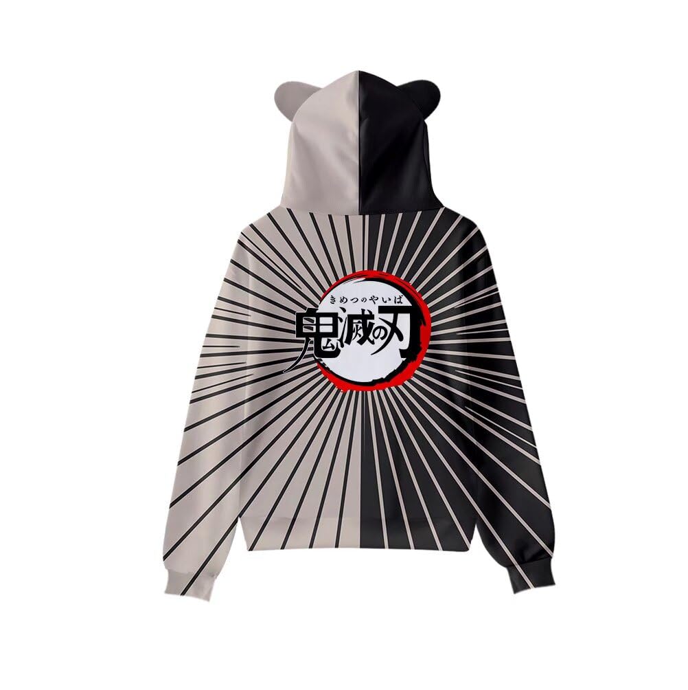 YUESUO Anime Lemon Slayer Hoodies, Unisex 3D Printed Cosplay Cute Sweatshirt for Men Women