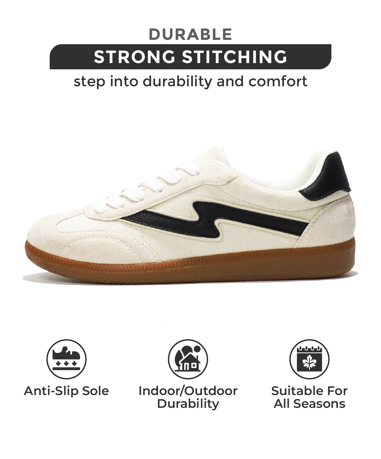 Project Cloud Sneakers for Women - Lace-Up Shoes for Women Trendy Women Sneakers with Memory Foam Insole Women's Fashion Sneakers Non-Slip Womens Shoes (Irita): 7.5 Taupe