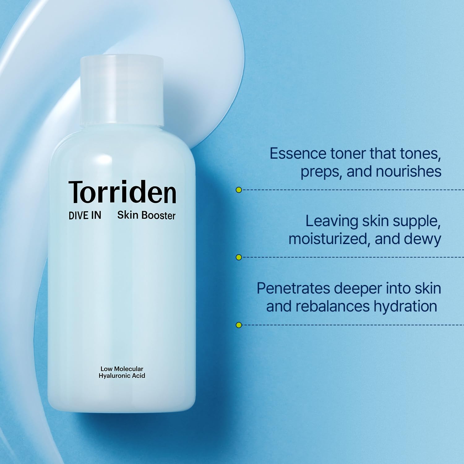 Torriden Dive in Skin Booster 200ml (6.76 fl. oz.) | Deep Nourishing Facial Toner for Dry, Sensitive Skin | Hyaluronic Acid, Panthenol, Ceramide