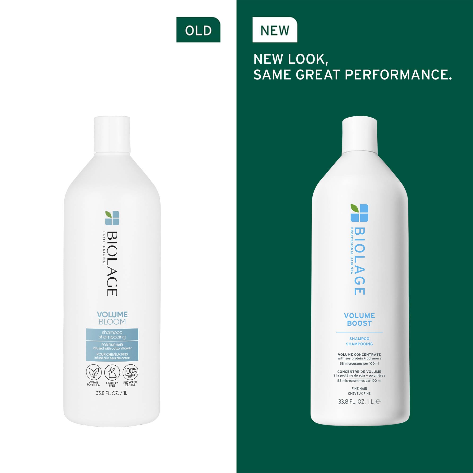 Biolage Volume Bloom Shampoo & Conditioner Set - Lightweight Volume & Shine, For Fine Hair, Paraben & Silicone-Free,: 33.8 Fl Oz