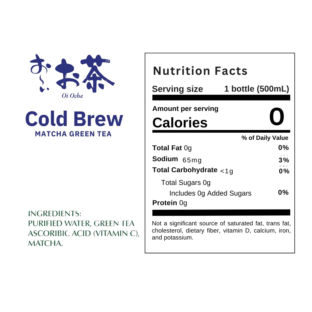 Ito En Tea Oi Ocha Green Tea, Unsweetened, 16.9 Ounce (Pack of 12): Matcha Green Tea 16.9 Ounce (Pack of 12)
