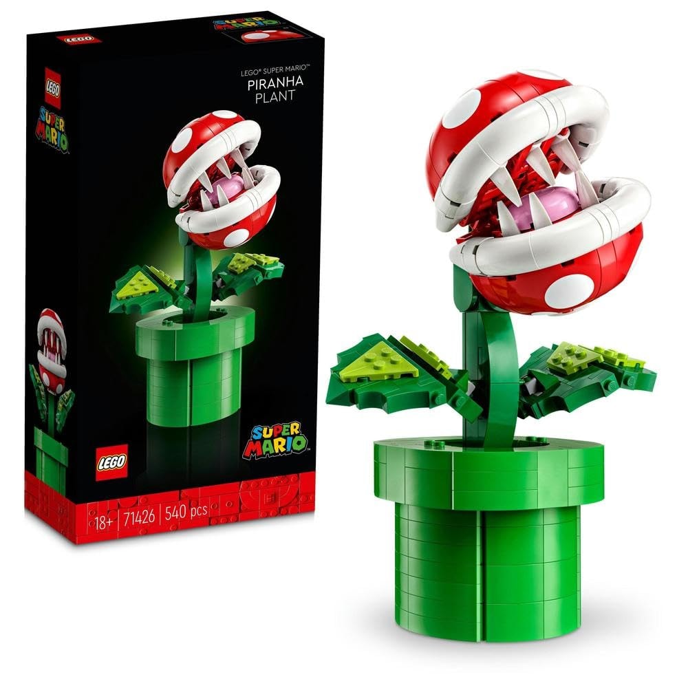 LEGO Super Mario Piranha Plant, Build and Display Super Mario Brothers Collectible for Adults and Teens, Authentically Detailed Posable Figure, Birthday Gift for Gamers and Super Mario Fans, 71426 - Image 1