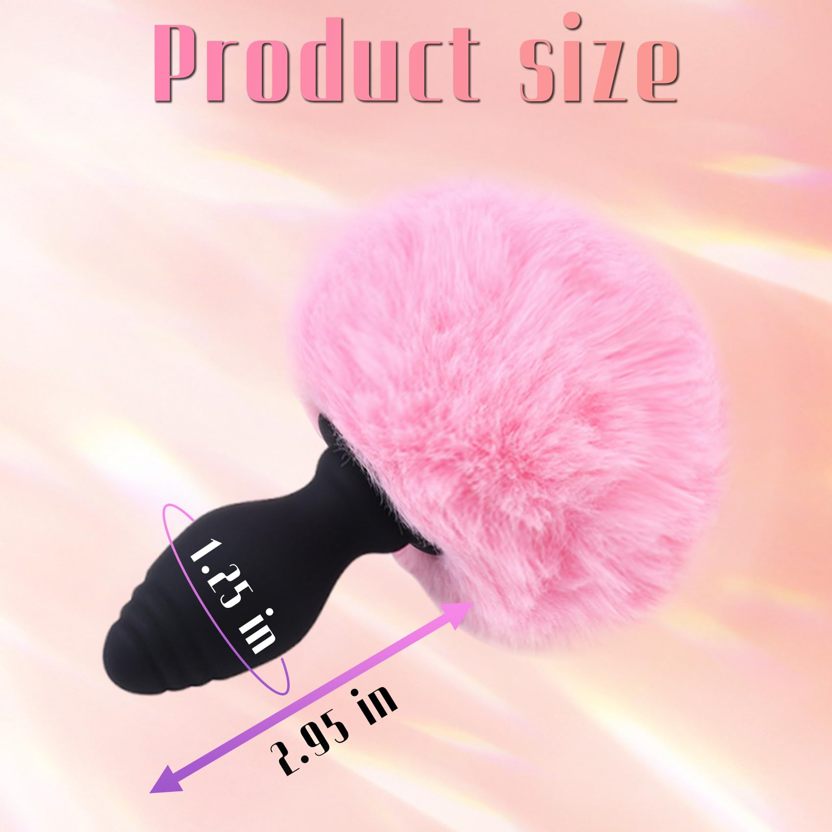 Bunny Tail Butt Plug Vibrator, Soft Silicone Anal Plug with  Faux Fur, Wireless Remote Control Design, Rabbit Tail Trainer for Adult Sex Toys for Role Play Cosplay Women, Men and Couples, Cute Sex: Pink
