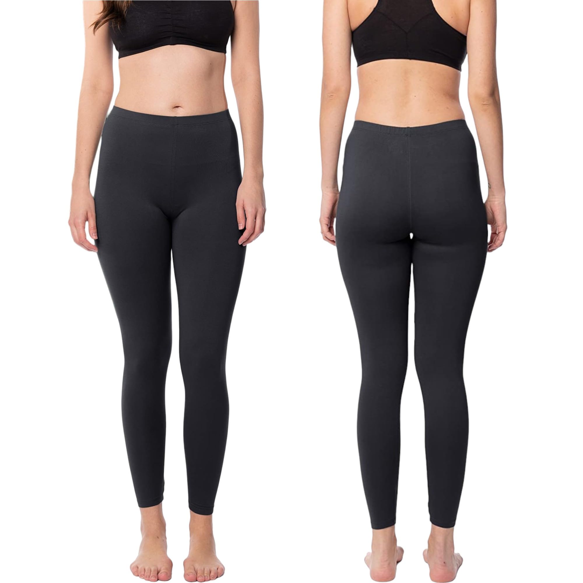 Sexy Basics Women's Ultra Soft Brushed Skinny Pant Long Leggings - One Size Fits Most S-XL, 2X-3X-Multi Packs: One Size 6 Pack- Geometrics