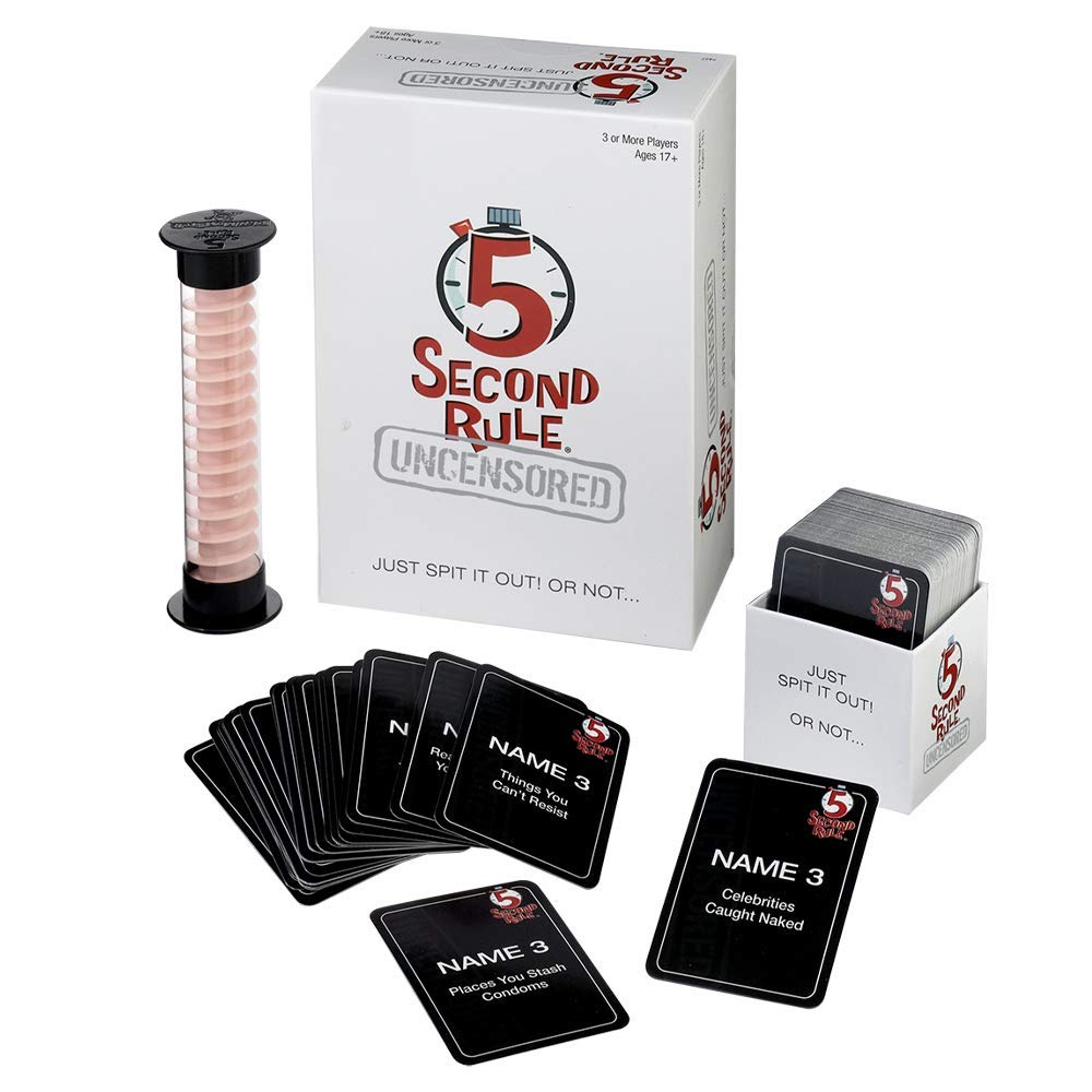 5 Second Rule Uncensored - Fun Card Game for Game Night with Friends - for Ages 17 and Up: Pack of 1