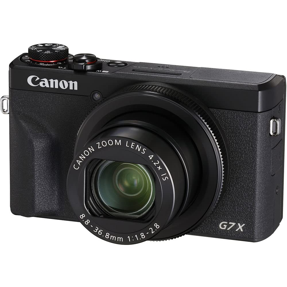 Canon PowerShot G7 X Mark III Digital Camera (Black) (3637C001) + 2 x 64GB Memory Card + 3 x NB13L Battery + Corel Photo Software + Charger + Card Reader + LED Light + More (Renewed): Canon PowerShot G7 X Mark III Digital Camera (Black) (3637C001) + 2 x 64GB Memory Card + 3 x NB13L Battery + Corel Photo Software + Charger + Card Reader + LED Light + More (Renewed)