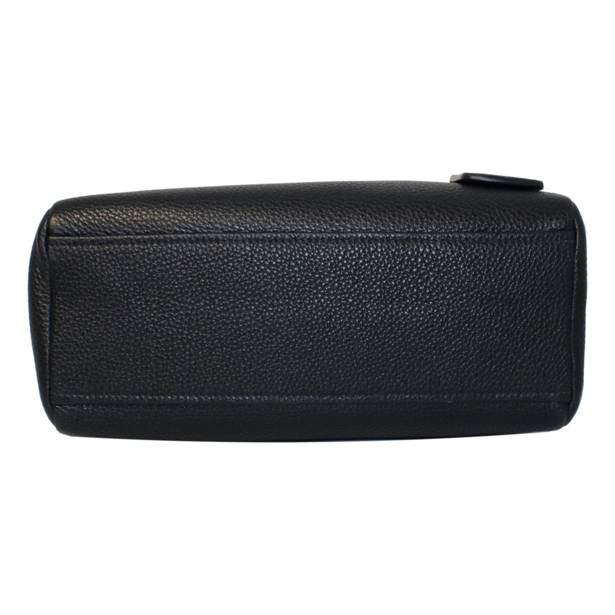 Prada Black Leather Stripe Strap Satchel Handbag: Prada Black Leather Stripe Strap Satchel Handbag