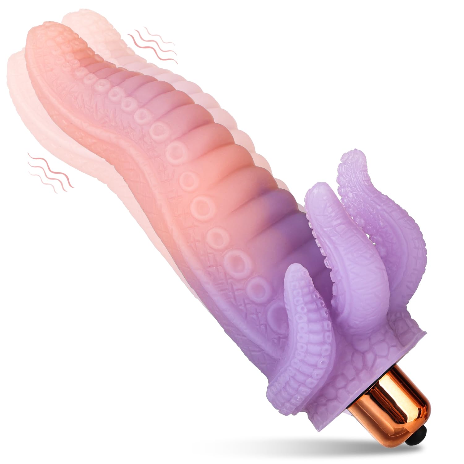 Tentacle Vibrator for Men Women - Mini Monster Vibrator with 10 Vibration Modes Body-Safe Flexible Silicone Bullet Clitoral Vibrators Stimulator G-spot Dildos Adult Sex Toys for Male Female Couple